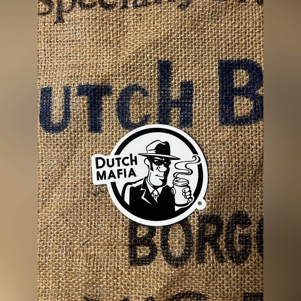 Dutch Bros Mob Man Sticker 🖤
